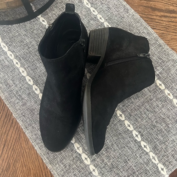 Black Suede Ankle Boots - Picture 1 of 1